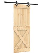 vidaXL Posuvné dveře 80 x 210 cm Masivní borové dřevo (neupravené)