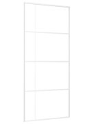 vidaXL Posuvné dveře ESG sklo a hliník 90 x 205 cm bílé