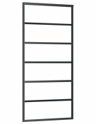 vidaXL Posuvné dveře ESG sklo a hliník 90 x 205 cm černé