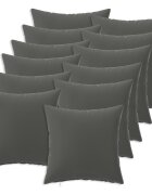 vidaXL Povlak na polštář 12 pcs HEERLEN Antracitová 50 x 50 cm