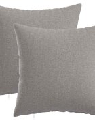 vidaXL Povlak na polštář 2 ks HEERLEN Oblačno šedá 50 x 50 cm Textil