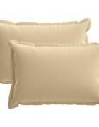 vidaXL Povlak na polštář 2 ks HOUTEN Béžová 50 x 80 cm Polyester