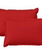 vidaXL Povlak na polštář 2 ks HOUTEN Červená 50 x 80 cm Falešný len