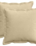 vidaXL Povlak na polštář 2 ks HOUTEN Šedozelená 30 x 30 cm manšestr