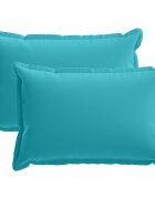 vidaXL Povlak na polštář 2 ks HOUTEN Tyrkysová 50 x 80 cm Polyester