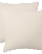vidaXL Povlak na polštář 2 pcs HEERLEN Krémová 50 x 50 cm Bouclé