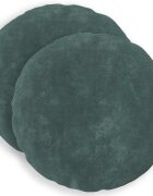 vidaXL Povlak na polštář 2 pcs HEERLEN Mořsky modrá Ø 50 cm
