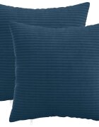 vidaXL Povlak na polštář 2 pcs HEERLEN Námořnická modrá 30 x 30 cm