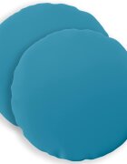 vidaXL Povlak na polštář 2 pcs HEERLEN Světle modrá Ø 60 cm Polyester
