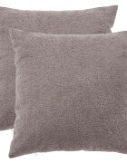 vidaXL Povlak na polštář 2 pcs HEERLEN Světle šedá 60 x 60 cm Bouclé