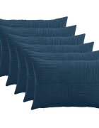 vidaXL Povlak na polštář 6 ks ALMELO Námořnická modrá 50 x 75 cm