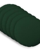 vidaXL Povlak na polštář 6 ks HEERLEN Tmavě zelená Ø 60 cm Textil