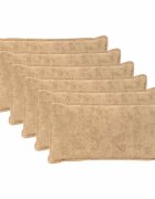 vidaXL Povlak na polštář 6 ks HOUTEN Krémová 40 x 70 cm Umělá králičí