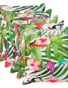 vidaXL Povlak na polštář 6 ks HOUTEN Vícebarevný 55 x 55 cm Polyester