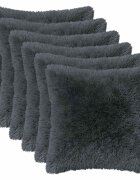 vidaXL Povlak na polštář 6 pcs HEERLEN Antracitová 40 x 40 cm