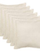 vidaXL Povlak na polštář 6 pcs HOUTEN Krémová 80 x 80 cm Bouclé
