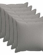 vidaXL Povlak na polštář 6 pcs HOUTEN Oblačno šedá 55 x 55 cm