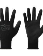 vidaXL Pracovní rukavice 12 ks Černá 10 / xl Polyester