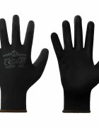 vidaXL Pracovní rukavice 24 ks Černá 8 / m Polyester