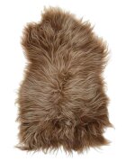 vidaXL Přehoz na židli z islandské ovčí kůže hnědý 70 x 110 cm