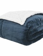 vidaXL Přehoz Námořnická modrá 270 x 240 cm 317 kg Fleece