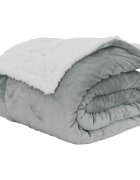 vidaXL Přehoz Šedá 240 x 220 cm 267 kg Fleece