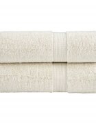 vidaXL Prémiové mycí ručníky SOLUND 2 ks krémové 30x30 cm 600 g/m²