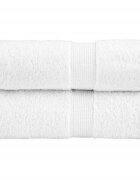 vidaXL Prémiové mycí utěrky SOLUND 2 ks bílé 30x30 cm 600 g/m²