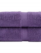 vidaXL Prémiové mycí utěrky SOLUND 2 ks fialové 30x30 cm 600 g/m²