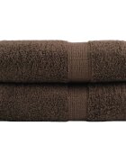 vidaXL Prémiové mycí utěrky SOLUND 2 ks hnědé 30x30 cm 600 g/m²
