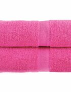 vidaXL Prémiové mycí utěrky SOLUND 2 ks růžové 30x30 cm 600 g/m²