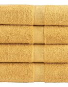 vidaXL Prémiové mycí utěrky SOLUND 4 ks zlaté 30x30 cm 600 g/m²