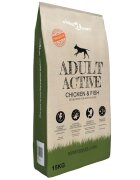 vidaXL Prémiové suché krmivo pro psy Adult Active Chicken & Fish 15 kg