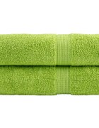 vidaXL Premium ručníky SOLUND 2 jablkově zelené 50x100cm 600 g/m²
