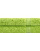 vidaXL Premium ručníky SOLUND 2 jablkově zelené 80x200cm 600 g/m²