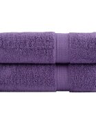vidaXL Premium ručníky SOLUND 2 ks fialové 70 x 140 cm 600 g/m²