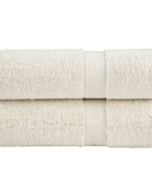 vidaXL Premium ručníky SOLUND 2 ks krémové 30 x 50 cm 600 g/m²