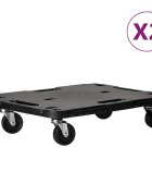 vidaXL Přepravní vozíky 2 ks černé 58 x 38 x 12 cm polypropylen