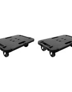 vidaXL Přepravní vozíky 2 ks černé polypropylen 300 kg