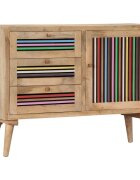 vidaXL Příborník 100 x 30 x 75 cm masivní mangovníkové dřevo