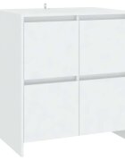 vidaXL Příborník bílý 70 x 41 x 75 cm kompozitní dřevo