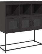 vidaXL Příborník černý 1005 x 39 x 107 cm ocel válcovaná za studena