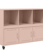 vidaXL Příborník růžový 1005 x 39 x 72 cm ocel