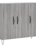 vidaXL Příborník šedý sonoma 90 x 34 x 80 cm kompozitní dřevo