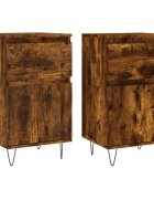 vidaXL Příborníky 2 ks kouřový dub 40 x 35 x 70 cm kompozitní dřevo