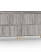 vidaXL Příborníky 2 ks šedé sonoma 60 x 35 x 70 cm kompozitní dřevo
