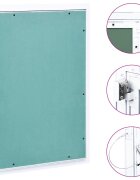 vidaXL Přístupový panel s hliníkovým rámem a sádrokartonem 400x600 mm