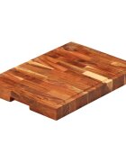 vidaXL Prkénko na krájení 42 x 30 x 4 cm masivní akáciové dřevo