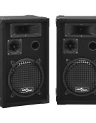 vidaXL Profesionální pasivní reproduktory hi-fi 2 ks 800 W černé