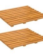 vidaXL Protiskluzová podložka 2 ks Přírodní 50 x 48 cm